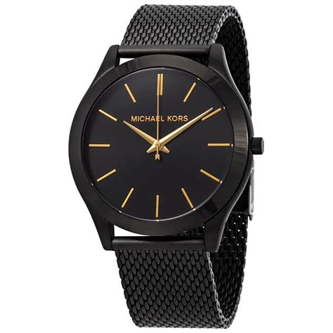 michael kors mini slim runway two tone watch|michael kors men's watches black.